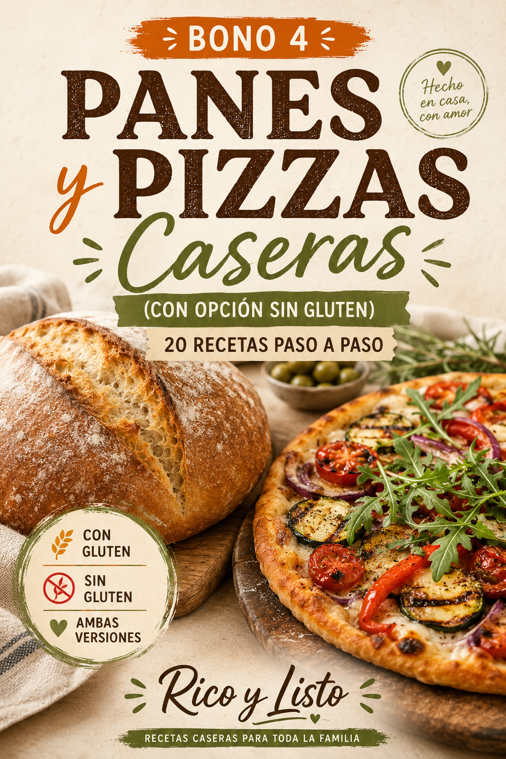 Panes y pizzas Rico y Listo